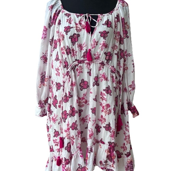 Free People Women’s Camilla Floral BOHO Mini Dress, Size XS - Picture 2 of 12